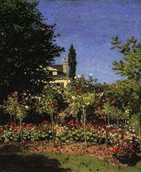 Claude Monet Garden in Bloom at Sainte-Adresse